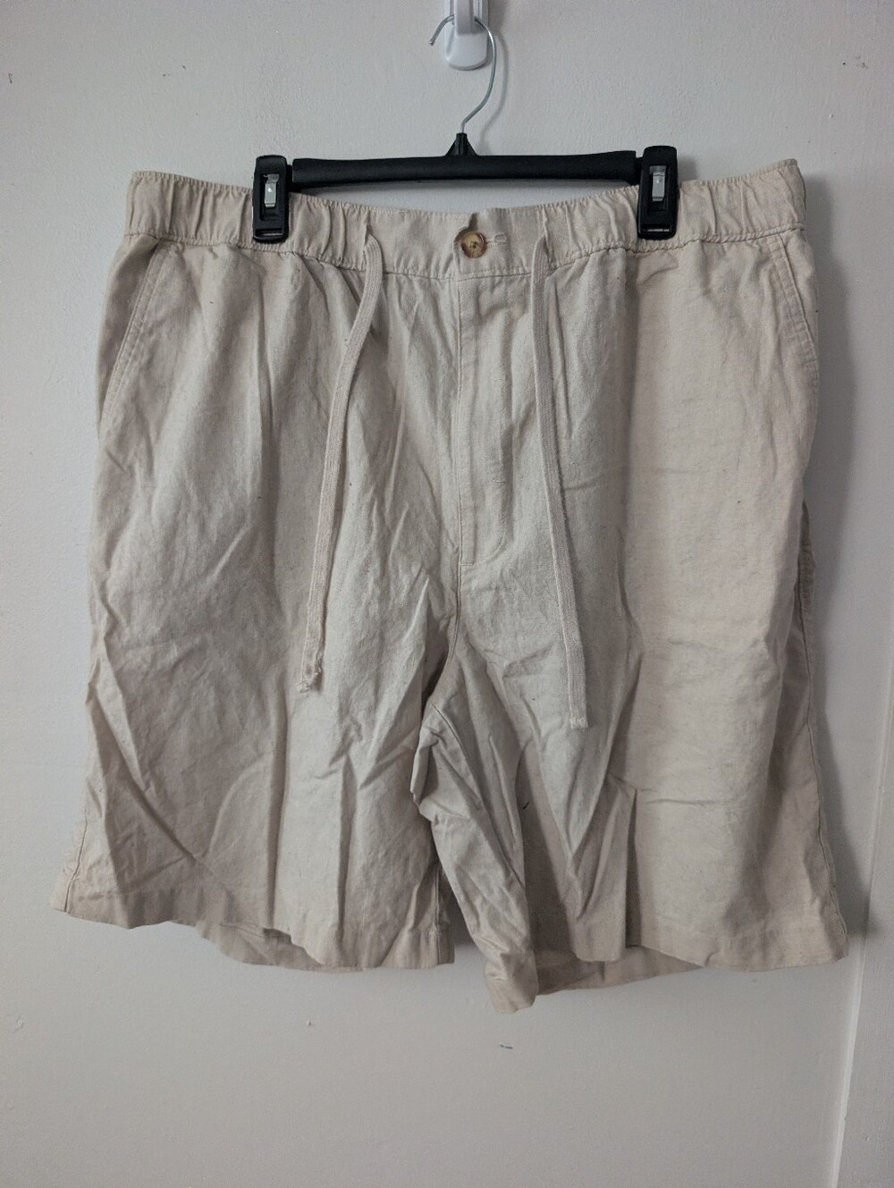 Oak Hill Mens Linen Cotton Shorts With Pockets Size 1XL